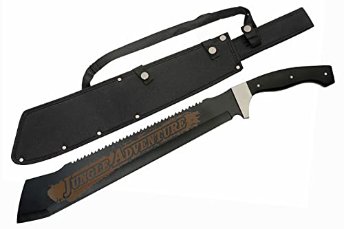 25″ Svart Trehåndtak Tungt Sagd bak Jungle Cleaver Machete med Slire  |   Hage-macheter Hage-macheter Hage-macheter