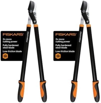 Fiskars 28″ Power-Lever Hage Bypass Beskjæringsaks og Trebeskjærer – Skarp Presisjonsbearbeidet Stålblad For Kutting Opp Til 1,75″ Diameter (Pakke Med 2)  |   Håndbeskjærere Håndbeskjærere Håndbeskjærere