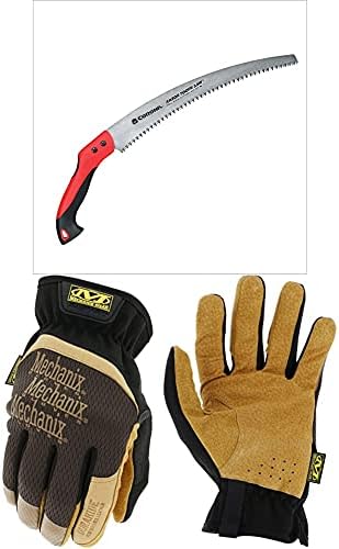 Rs 7395 Razortooth Beskjæringssag, 14-tommer, Rød/Svart + Mechanix Wear Lff-75-010: Durahide Fastfit Lærarbeidshansker (Stor, Brun/Svart)  |   Hage-sager Hage-sager Hage-sager