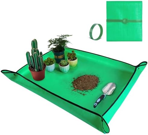 Stor ompottingmatte for planteomplanting og rotkontroll 100 x 80 cm Tykk vanntett pottebrett Sukulent ompottingmatte Bærbar hagematte Plantegaver til menn  |   Bonsai-verktøy Bonsai-verktøy Bonsai-verktøy